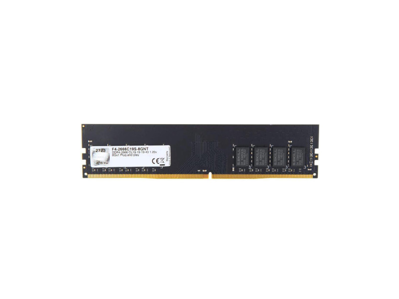 G.Skill Value DDR4 με Module 1x8GB και Ταχύτητα 2666 για Desktop (F4-2666C19S-8GNT)