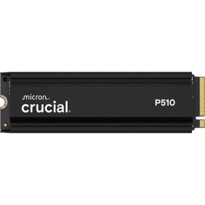 Crucial P510 Gen5 2280 1TB NVMe PCIe M.2 SSD mit Heatsink (CT1000P510SSD5) (CRUCT1000P510SSD5) Crucial P510 Gen5 2280 1TB NVMe PCIe M.2 SSD mit Heatsink (CT1000P510SSD5) (CRUCT1000P510SSD5)