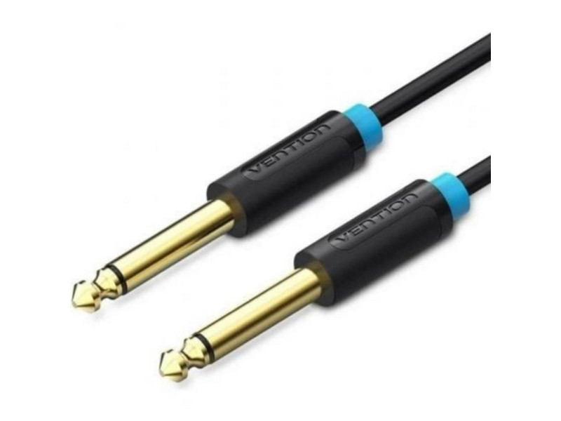 VENTION 6.5mm Male to Male Audio Cable 1.5M Black (BAABG) (VENBAABG)