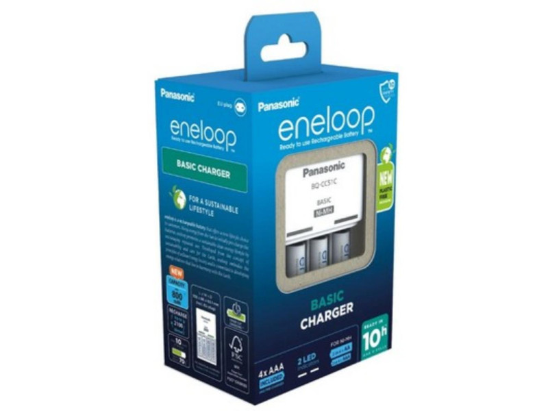 Panasonic R03/AAA Eneloop 800mAh Ni-MH Battery Charger BK-4MCDE (PAN19641)