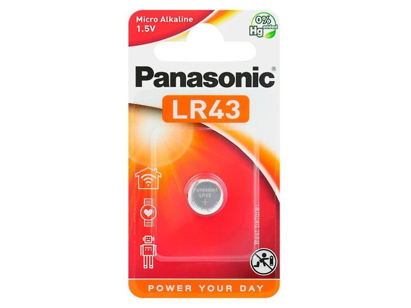 Panasonic G12 / LR43 alkaline battery mini (PAN20099)