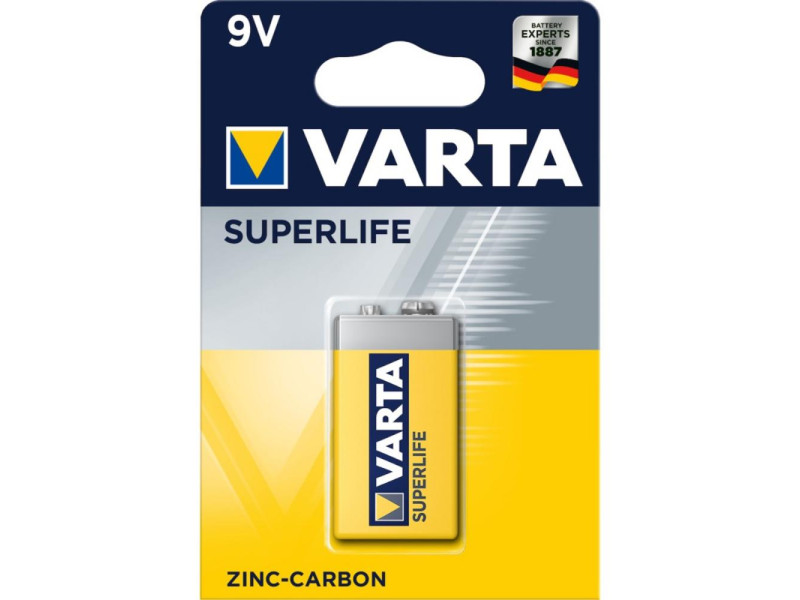 Varta Superlife 6F22 zinc carbon battery (blister) (VART16965)