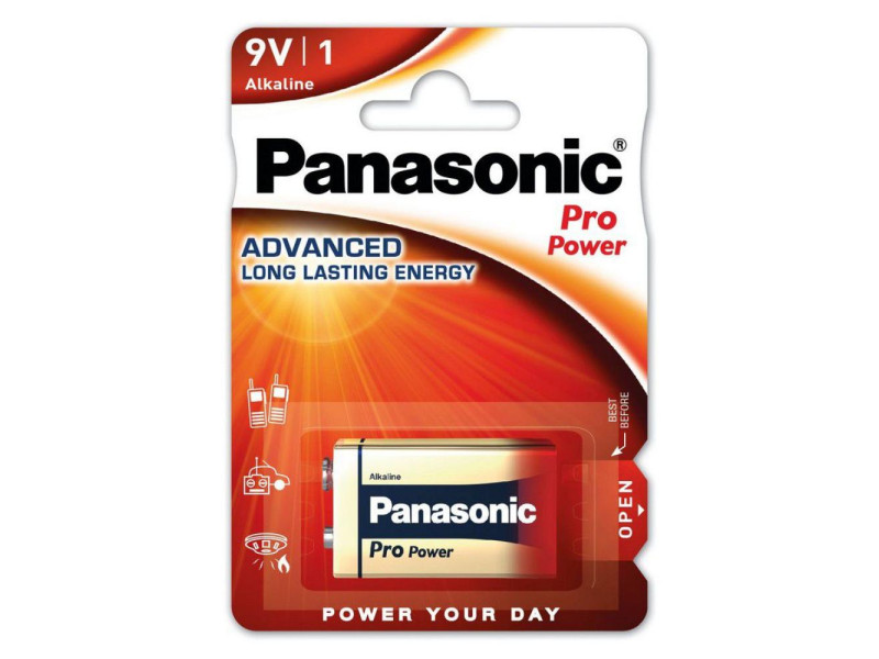 Panasonic Alkaline PRO Power 6LR61/9V (blister) (PAN15591)