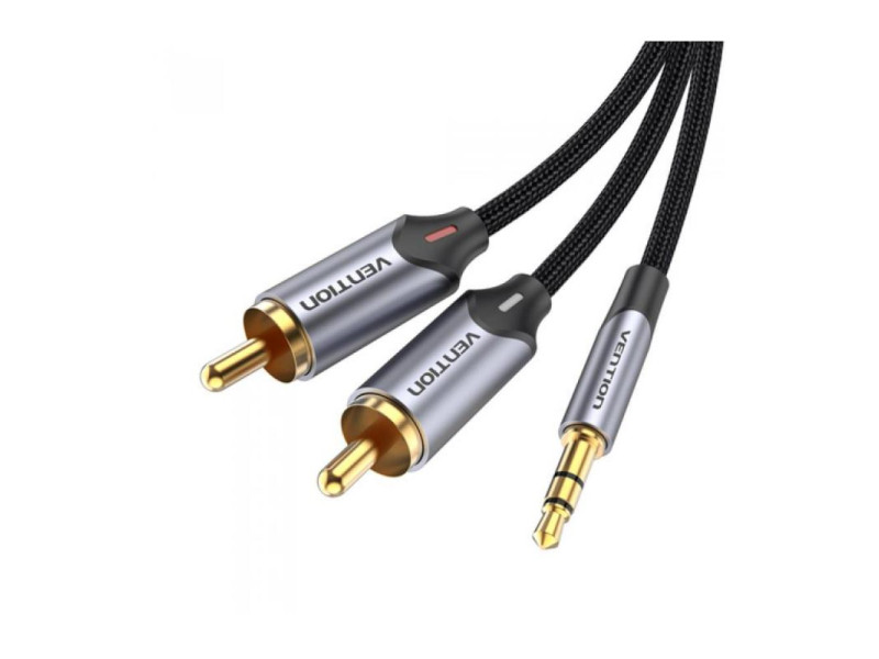 VENTION 3.5mm male - 2x RCA male Cable Gray 3m (BCNBI) (VENBCNBI)