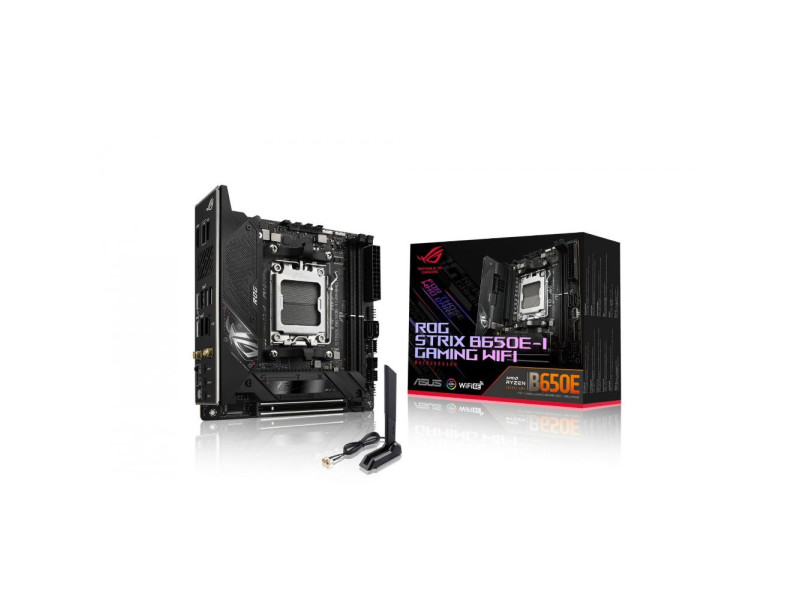 ASUS ROG STRIX B650E-I GAMING WIFI AMD B650 Socket AM5 mini ITX (90MB1BI0-M0EAY0) (ASU90MB1BI0-M0EAY0)