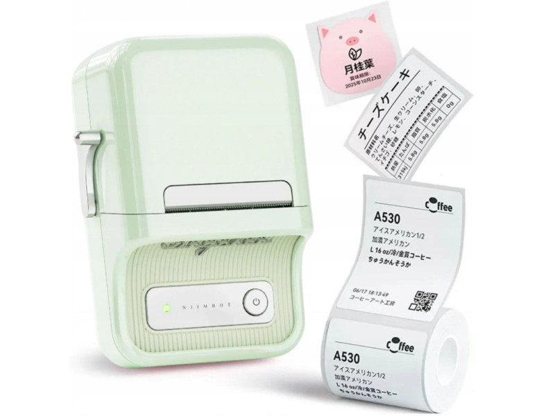 Niimbot Φορητός εκτυπωτής ετικετών B21S μέντα (B21S MINT GREEN) (NIIB21S-MINT-GREEN)