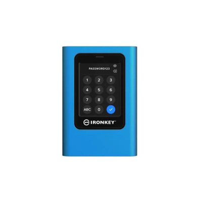 Kingston 3840GB IronKey Vault Privacy 80 XTS-AES 256-bit Encrypted External SSD (IKVP80ES/3840G) (KINIKVP80ES-3840G)