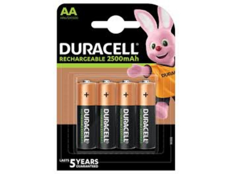 Duracell Rechargeable Ni-MH R6/AA 2500 mAh (blister) - 4 sztuki (DUR13362)