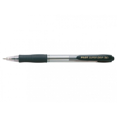 Pilot Στυλό Super Grip Medium 1.0mm  Μαύρο (MPGP-10R-MB) (PILMPGP-10R-MB)