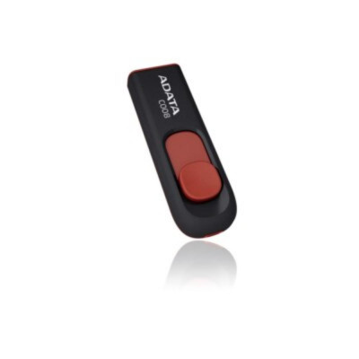 Adata 32GB C008 USB flash drive USB Type-A 2.0 Black Red (AC008-32G-RKD) (ADAAC008-32G-RKD)