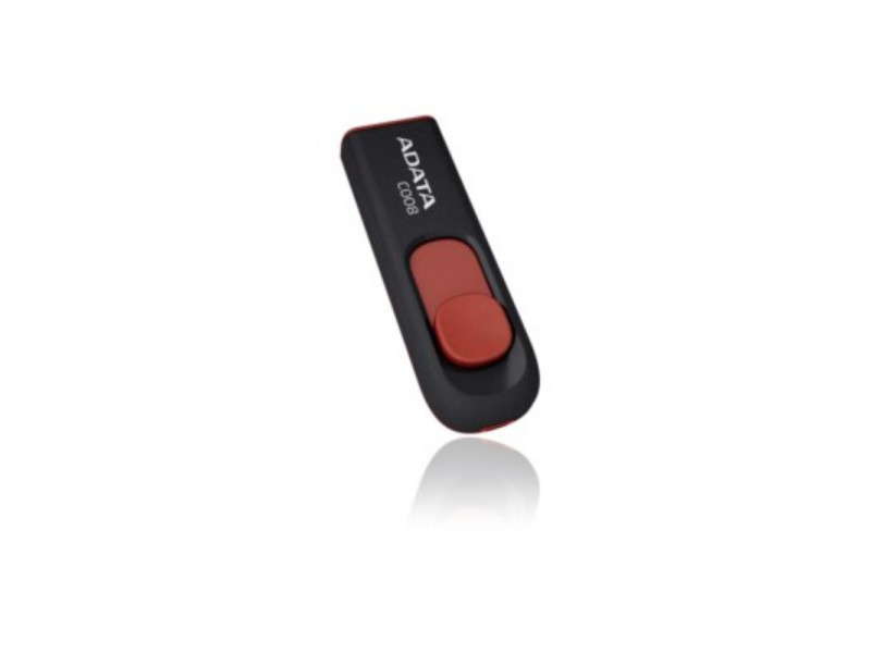 Adata 32GB C008 USB flash drive USB Type-A 2.0 Black Red (AC008-32G-RKD) (ADAAC008-32G-RKD)