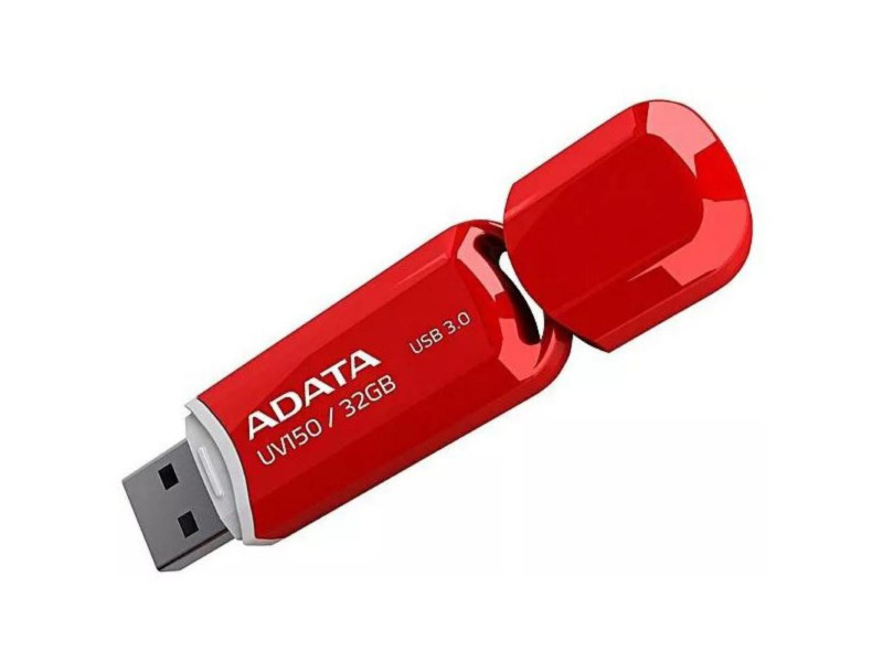 Adata 32GB DashDrive UV150 USB flash drive USB Type-A 3.2 Gen 1 (3.1 Gen 1) Red (AUV150-32G-RRD) (ADAAUV150-32G-RRD)