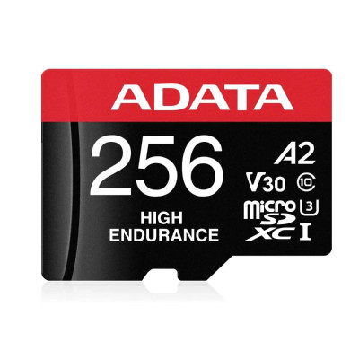 Adata mSD HighEnd 256GB UHS1 U3 V30 A2 100/85MB/s+Ad (AUSDX256GUI3V30SHA2-RA1) (ADAAUSDX256GUI3V30SHA2-RA1)