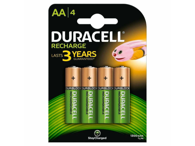 Duracell Επαναφορτιζόμενες Μπαταρίες AA Ni-MH 1300mAh 1.2V 4τμχ (39247) (DUR39247)
