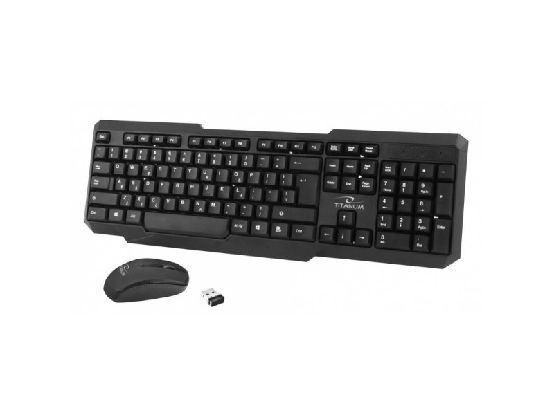 Esperanza Titanum Wiraless Set 2.4ghz Keyboard  Mouse (TK108) (ESPTK108)