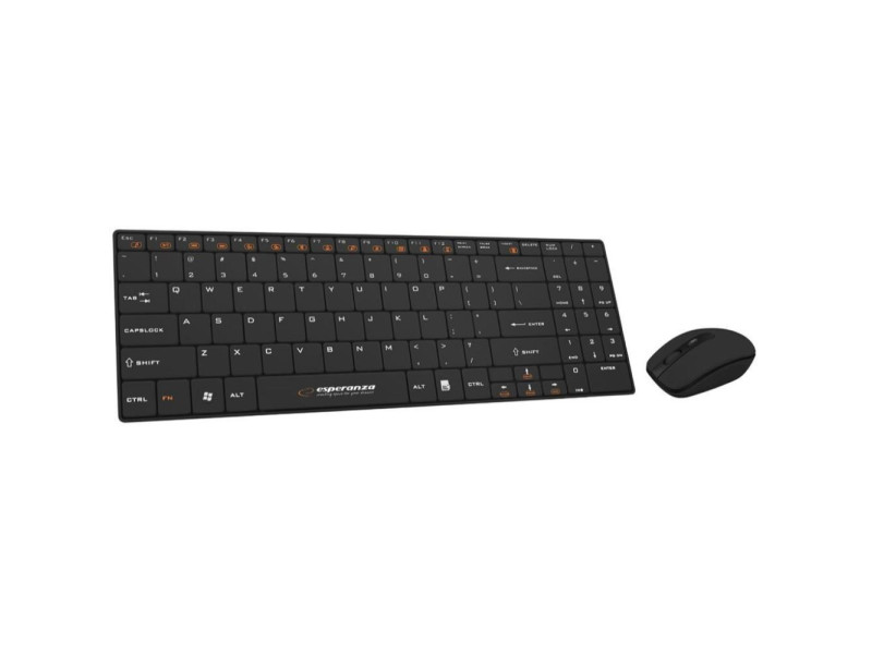 Esperanza Keyboard + Mouse Wireless 2.4ghz Ek122k (EK122K) (ESPEK122K)