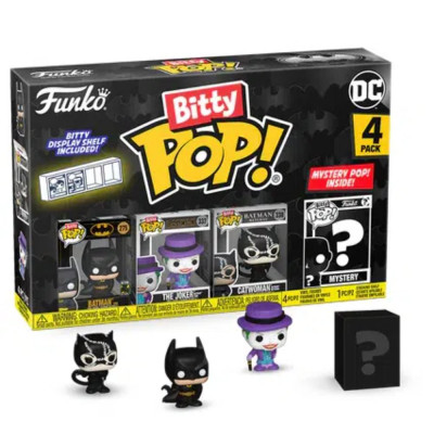 Funko Bitty Pop! DC: 4-Pack - Batman, The Joker, Catwoman (FNK11279)