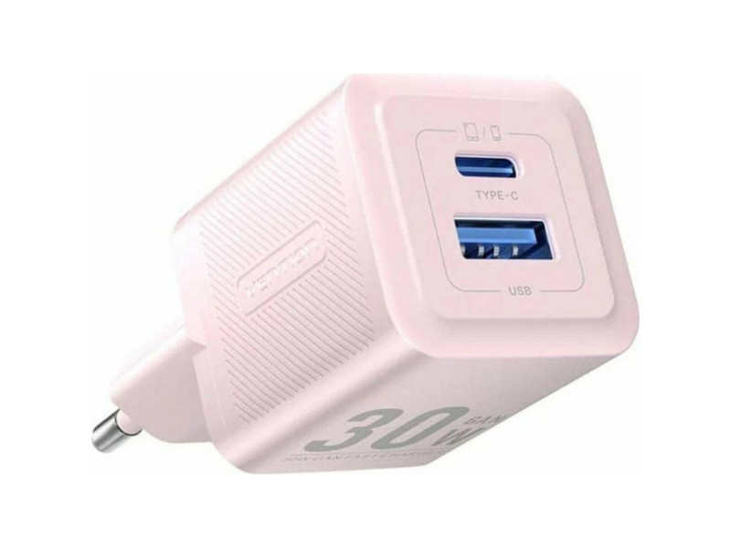 VENTION 2-Port USB (C + A) GaN Charger (30W/30W) EU-Plug Pink (FEQP0-EU) (VENFEQP0-EU)