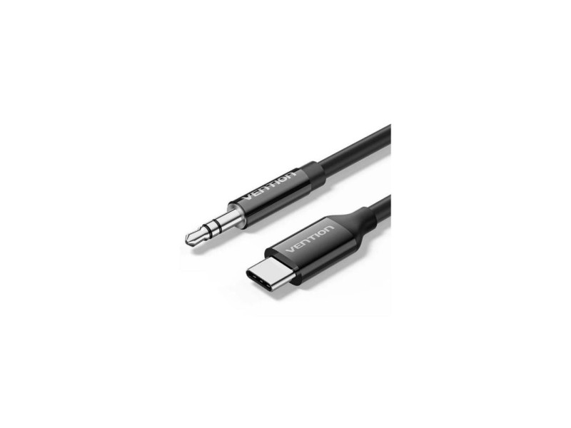 VENTION USB-C Male to 3.5mm Male Audio Cable with DAC Adapter 1.5M Black ABS Type (BIFBG) (VENBIFBG)