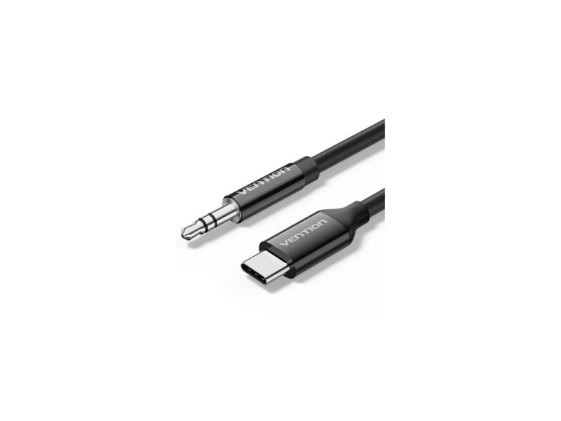 VENTION USB-C Male to 3.5mm Male Audio Cable with DAC Adapter 1M Black ABS Type (BIFBF) (VENBIFBF)