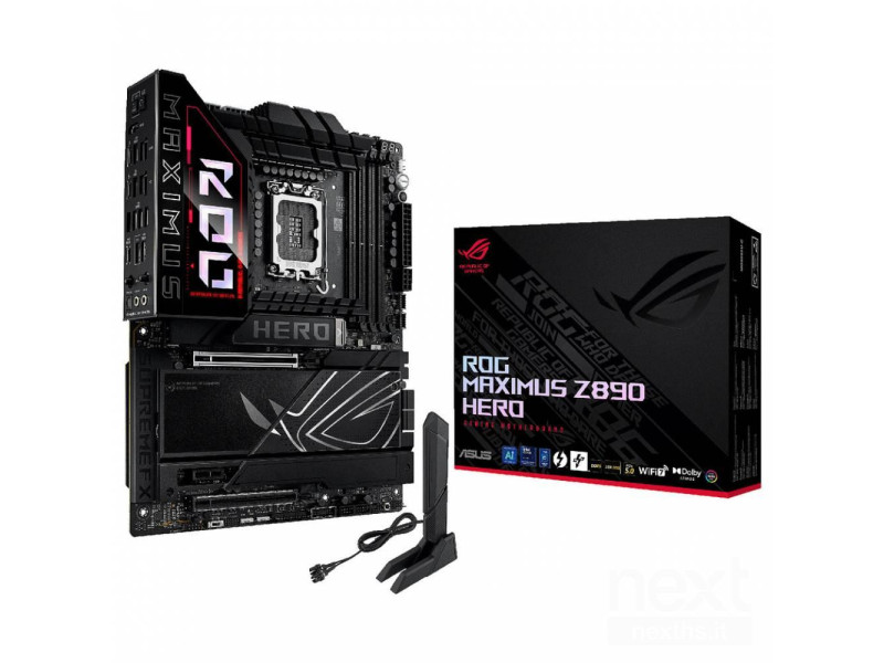 ASUS ROG MAXIMUS Z890 HERO Intel Z890 LGA 1851 (Socket V1) ATX (90MB1ID0-M0EAY0) (ASU90MB1ID0-M0EAY0)