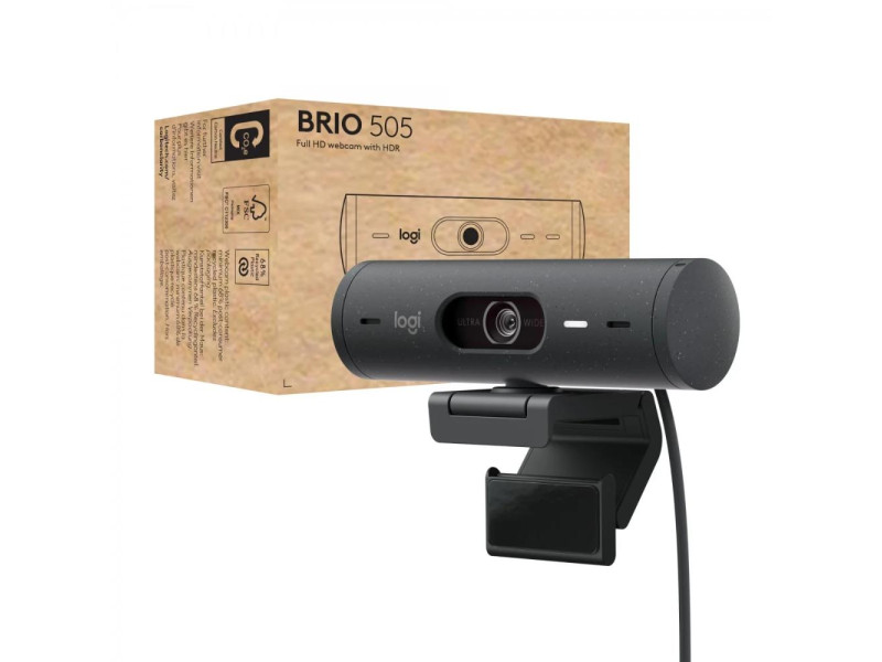 Logitech Webcam Brio 505 Black (960-001459) (LOGBRIO505BK)