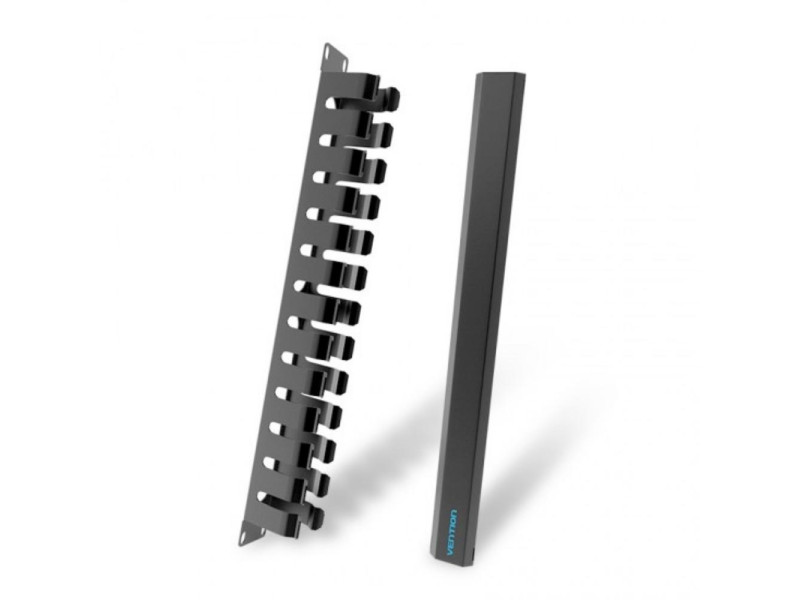 VENTION 1U Cable Manager Black (KHAB0) (VENKHAB0)