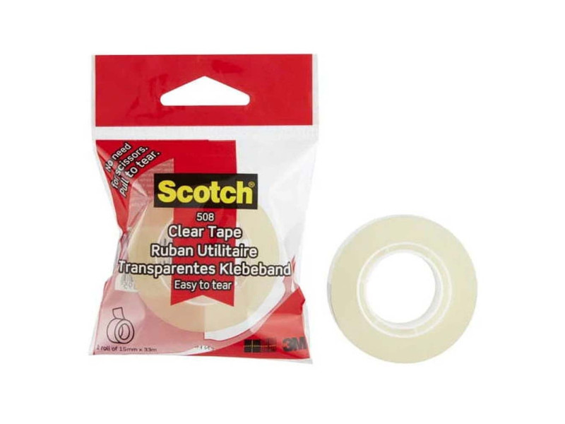 Ταινία Γενικής Χρήσης 3M Scotch 508 15 mm x 33 m (Διάφανη) (5081533)