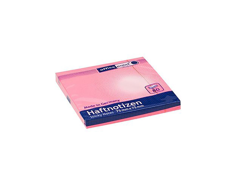 Αυτοκόλλητα Χαρτάκια OfficePoint 75 x 75mm Neon Ροζ 80 Τεμάχια (MAG-5527500-66) (OFPMAG-5527500-66)