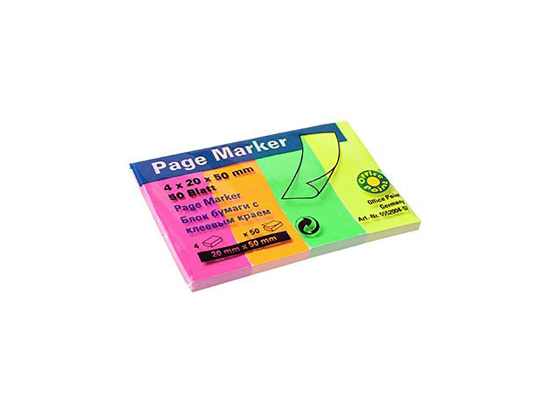 Officepoint Σελιδοδείκτης 20×50, 4×50φ., neon mix (MAG-5552004-52) (OFPMAG-5552004-52)