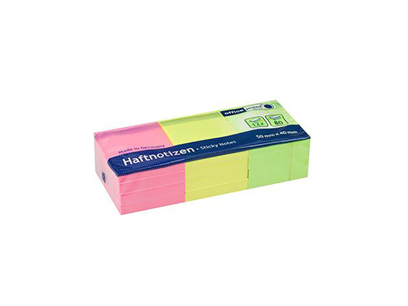 Officepoint Αυτοκόλλητες σημειώσεις 50Χ40, 12×80φ., neon mix (MAG-5524012-62) (OFPMAG-5524012-62)
