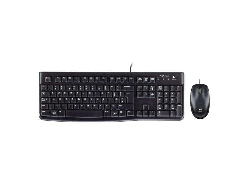 Logitech MK120 Desktop Combo GR (Black, Wired) (LOGMK120)