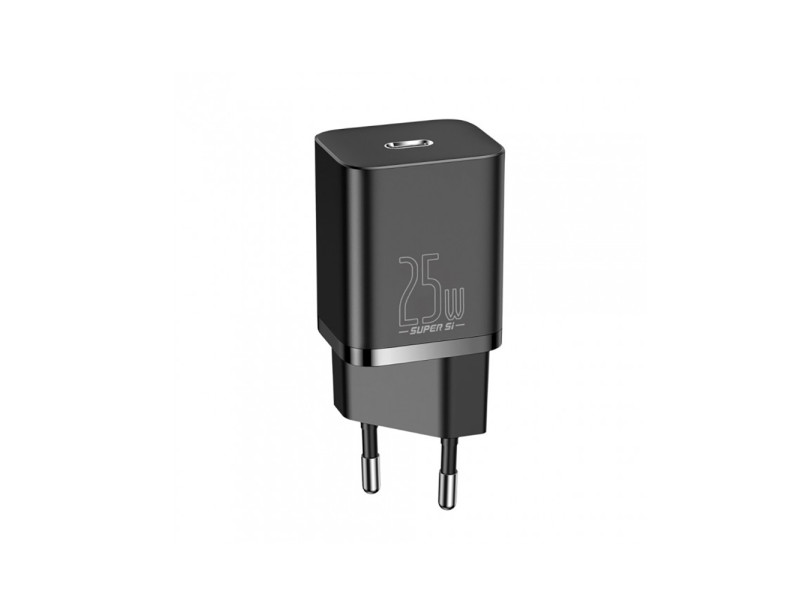Baseus Super Si 1C Travel Charger Black (25W)(CCSP020101) (BASCCSP020101)