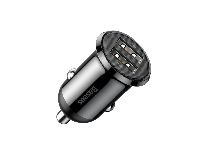 Baseus Grain Pro Car Charger Black (CCALLP-01) (BASCCALLP-01)