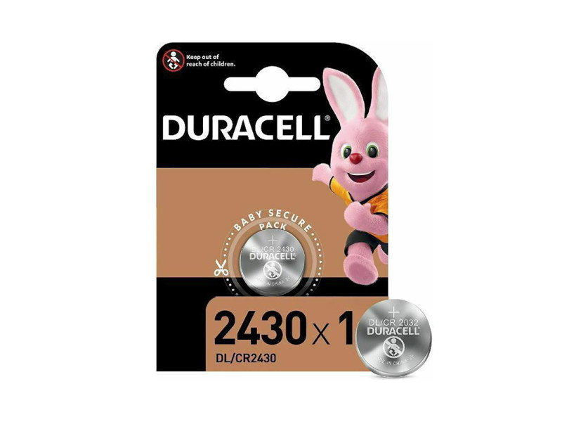 Duracell Electronics Μπαταρία Λιθίου Ρολογιών CR2430 3V 1τμχ (DECR2430)(DURDECR2430)