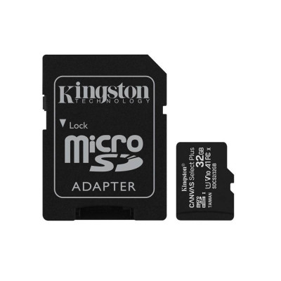 Kingston Micro Secure Digital 32GB microSDXC Canvas Select Plus 80R CL10 UHS-I Card + SD Adapter (SDCS2/32GB) Kingston Micro Secure Digital 32GB microSDXC Canvas Select Plus 80R CL10 UHS-I Card + SD Adapter (SDCS2/32GB)