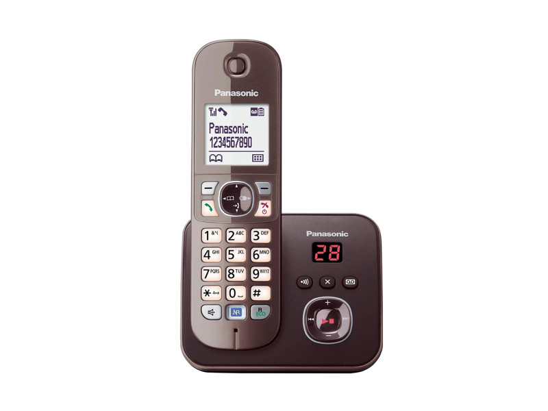 Ασύρματο Τηλέφωνο Panasonic KX-TG6821GA Mocca-Brown (KX-TG6821GA) (PANKX-TG6821GA)