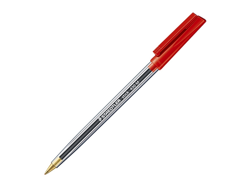 Στυλό Διαρκείας STAEDTLER 430 BALLPOINT M 1.0 mm (Κόκκινο) (430 M-2) (STAE43003)
