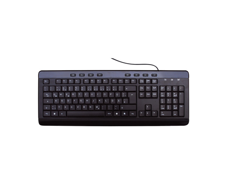 MediaRange Multimedia Keyboard, Wired (Black) (MROS102-GR)