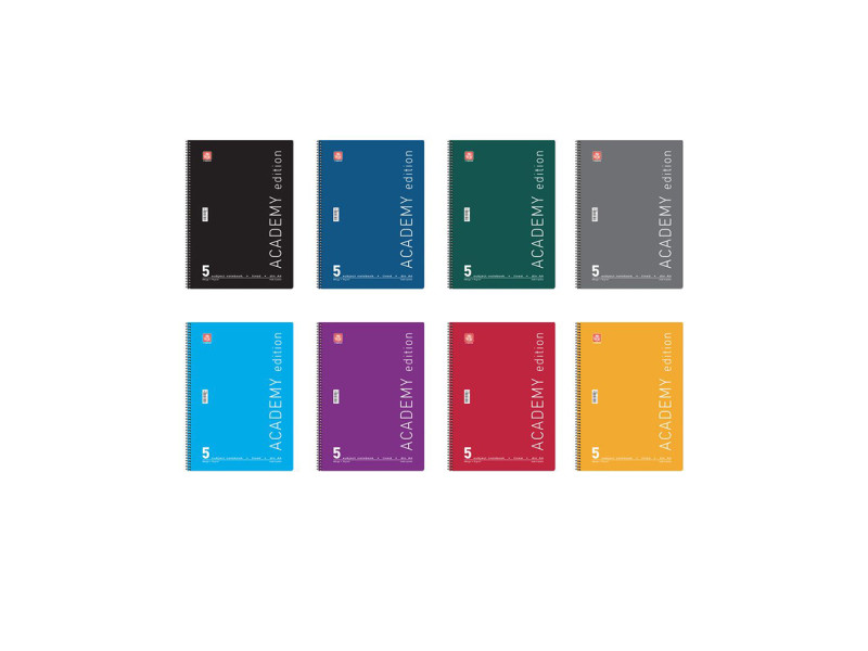 Typotrust Academy Τετράδιο Σπιράλ A4 5 θεμάτων (4545-11) (TYP4545-11)