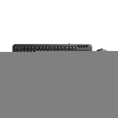 MediaRange Corded Keyboard & 3-button mouse set, Wired (Black) (MROS108-GR)