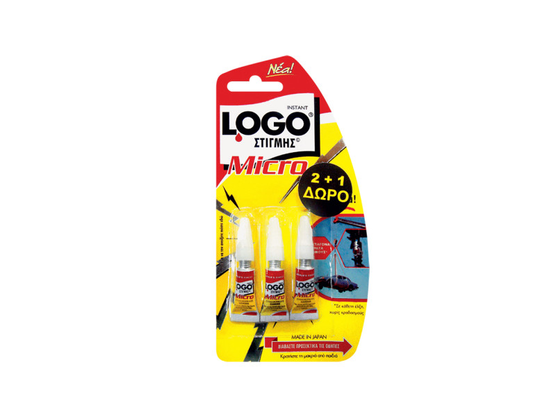 Logo Κολλα Στιγμης 1Gr Micro 2+1 Δωρο (1GR3) (LOGO1GR3) Logo Κολλα Στιγμης 1Gr Micro 2+1 Δωρο (1GR3) (LOGO1GR3)