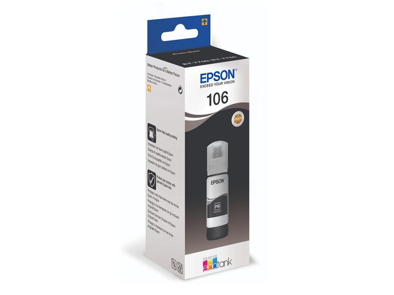 Epson Μελάνι Inkjet 106 Photo Black (C13T00R140 )(EPST00R140)