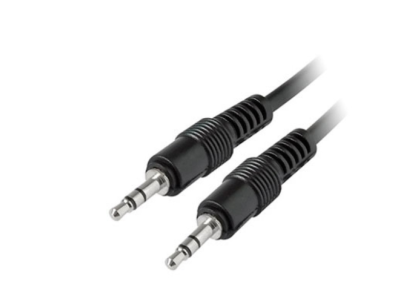 Καλώδιο MediaRange Audio Jack plug 3.5mm/Jack plug 3.5mm 1.0M Black (MRCS140)