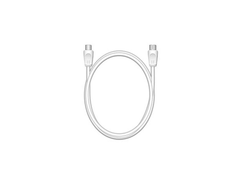 Καλώδιο MediaRange Coax Plug/Coax Socket, 75 Ohm, 3.0M, White (MRCS163)