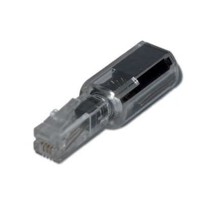 MediaRange Anti-Twist Adaptor for Telephones with plug-in Handset Black/Transparent (MRCS305) MediaRange Anti-Twist Adaptor for Telephones with plug-in Handset Black/Transparent (MRCS305)