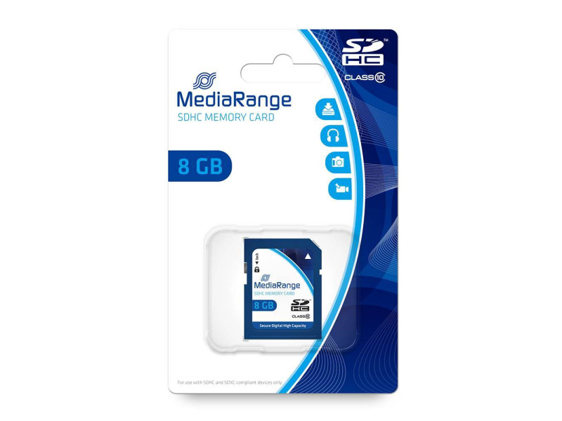 MediaRange SDHC Class 10 8 GB (High Capacity) (MR962)