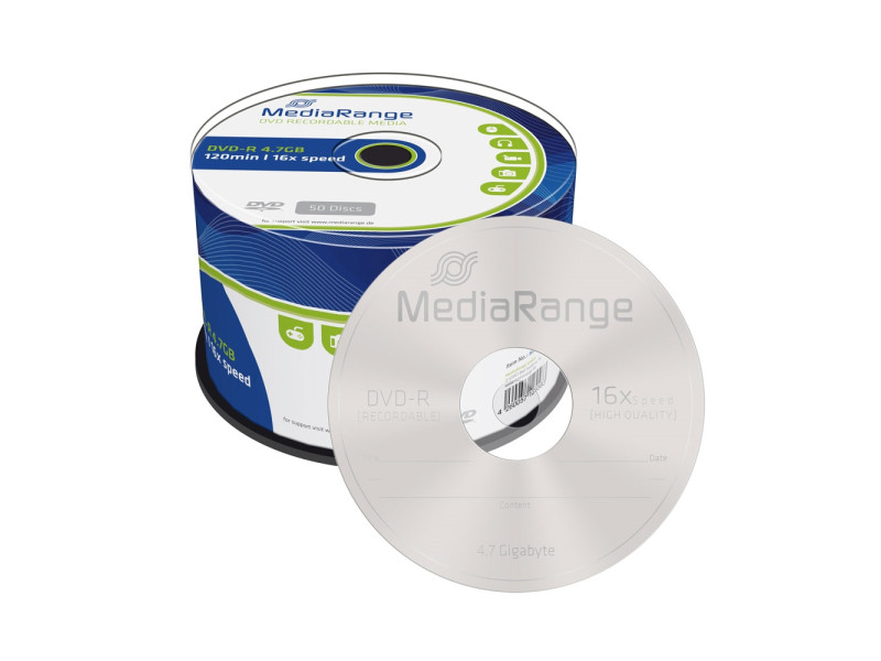 MediaRange DVD-R 120' 4.7GB 16x Cake Box x 50 (MR444)