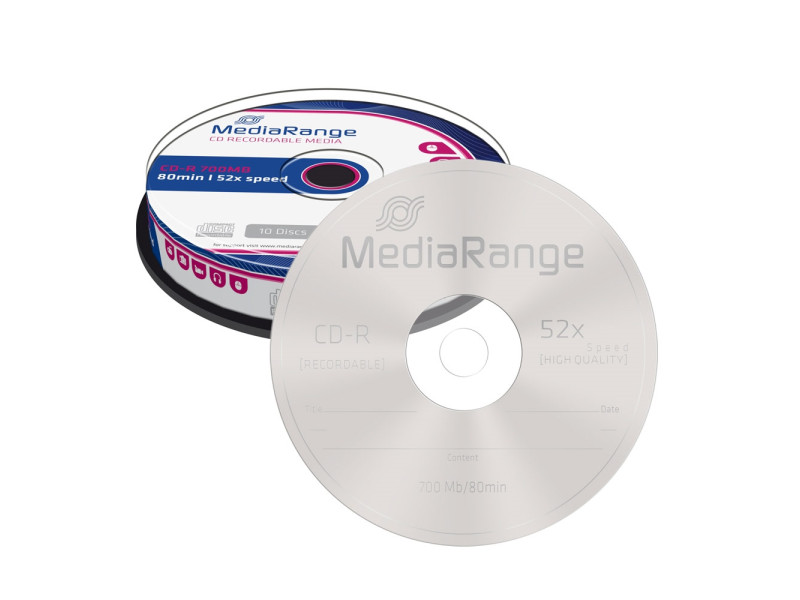 MediaRange CD-R 80' 700MB 52x Cake Box x 10 (MR214)