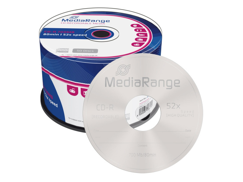 MediaRange CD-R 80' 700MB 52x Cake Box x 50 (MR207)